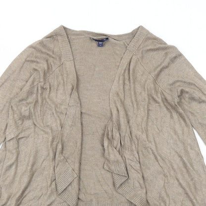 Gap Womens Brown V-Neck Viscose Cardigan Jumper Size S