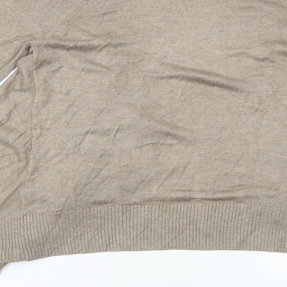 Gap Womens Brown V-Neck Viscose Cardigan Jumper Size S