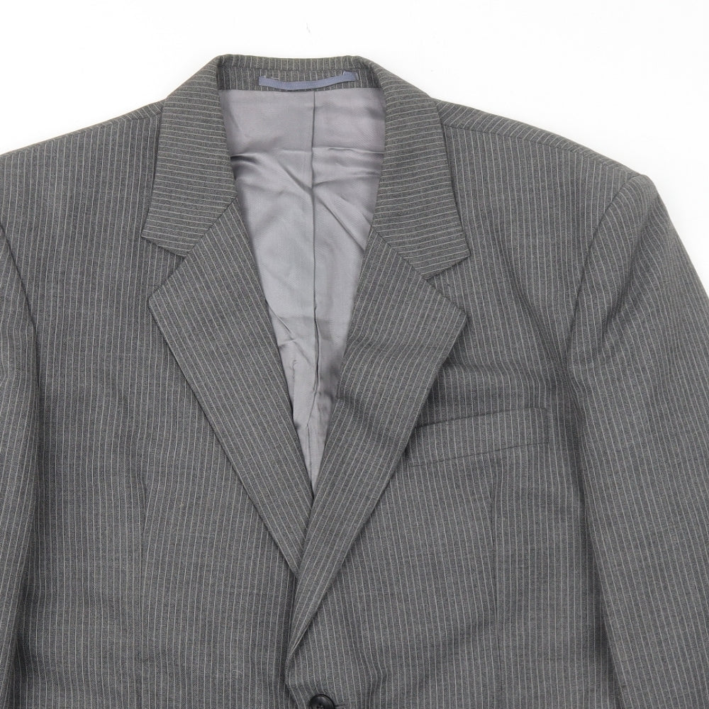 Mens UK Size 42 Greenwoods Regular Grey Suit Jacket
