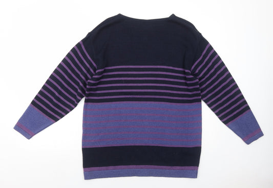 Womens UK Size S OPUS Purple Pullover Jumper