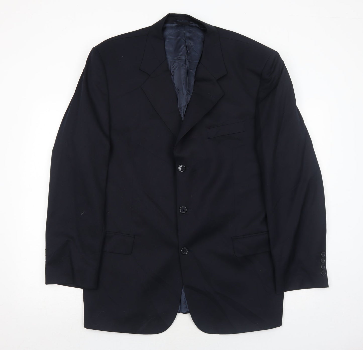 Coleman&Watson Mens Blue Wool Jacket Suit Jacket Size 44 Regular