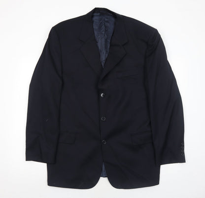 Coleman&Watson Mens Blue Wool Jacket Suit Jacket Size 44 Regular