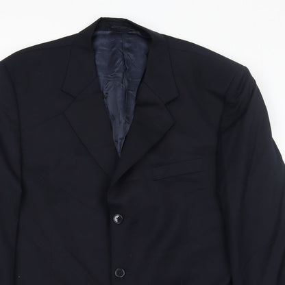 Coleman&Watson Mens Blue Wool Jacket Suit Jacket Size 44 Regular