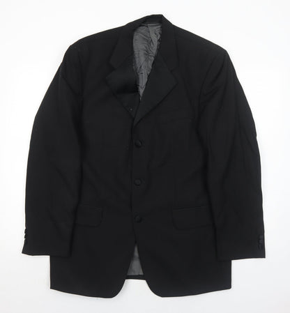 Mens UK Size 40 Fraser Regular Black Suit Jacket