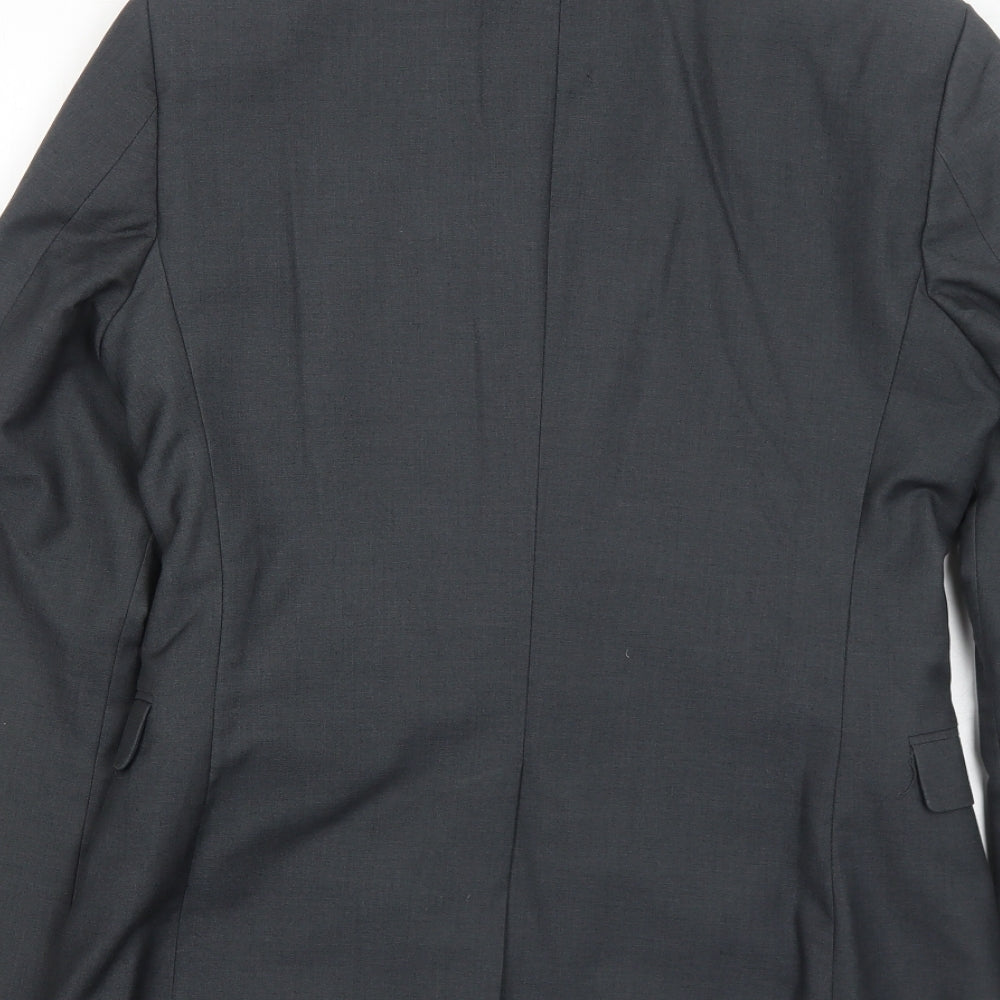 Mens UK Size 36 Topman Regular Grey Suit Jacket