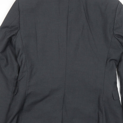 Mens UK Size 36 Topman Regular Grey Suit Jacket
