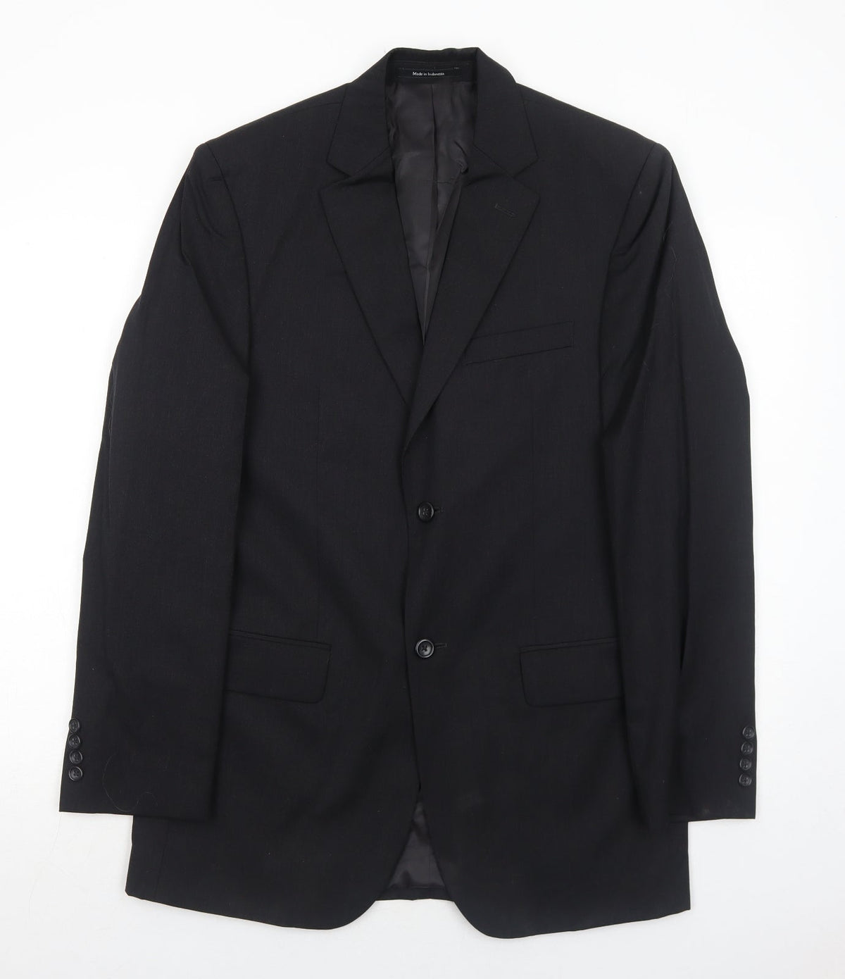 Pronto Uomo Mens Grey Wool Jacket Suit Jacket Size 38 Regular