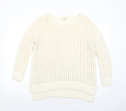 Womens UK Size 6 River Island Ivory Pullover Jumper