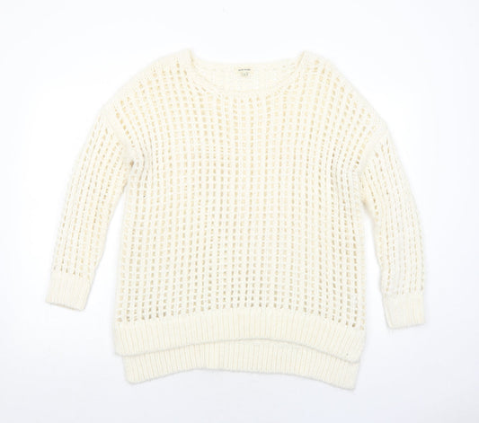 Womens UK Size 6 River Island Ivory Pullover Jumper