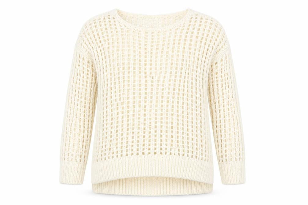 Womens UK Size 6 River Island Ivory Pullover Jumper
