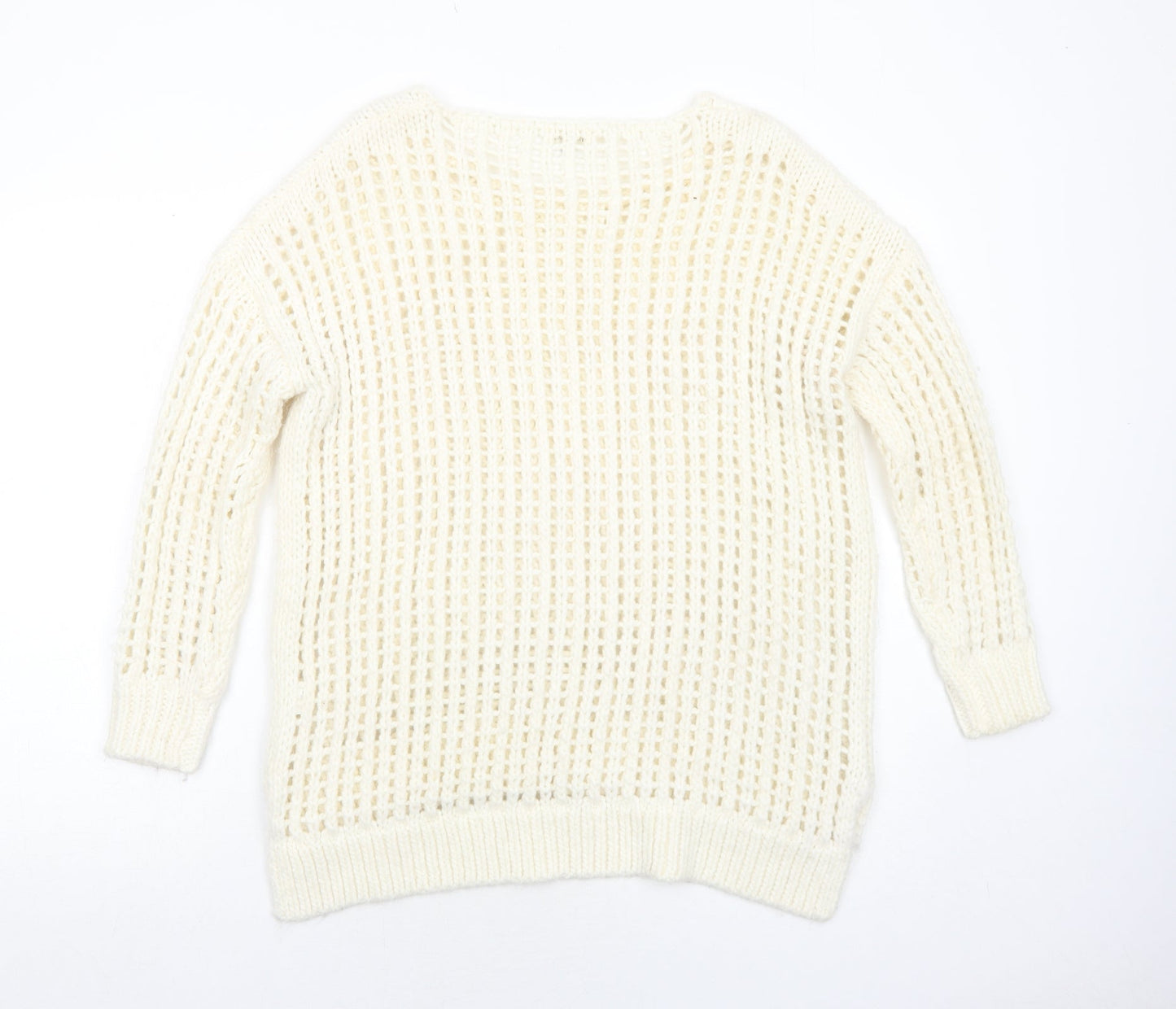 Womens UK Size 6 River Island Ivory Pullover Jumper