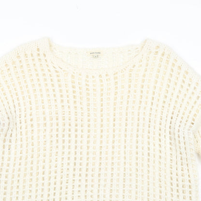 Womens UK Size 6 River Island Ivory Pullover Jumper