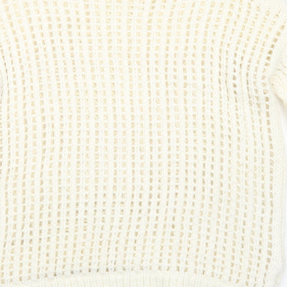 Womens UK Size 6 River Island Ivory Pullover Jumper