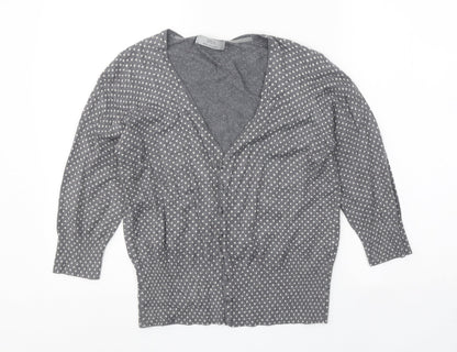 Womens UK Size 14 Marks and Spencer Grey Cardigan Jumper