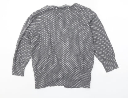 Womens UK Size 14 Marks and Spencer Grey Cardigan Jumper