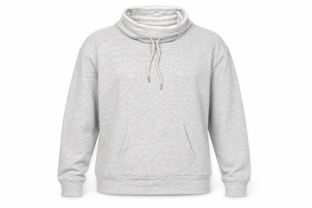 ESPRIT Womens Grey Polyester Pullover Sweatshirt Size S Pullover