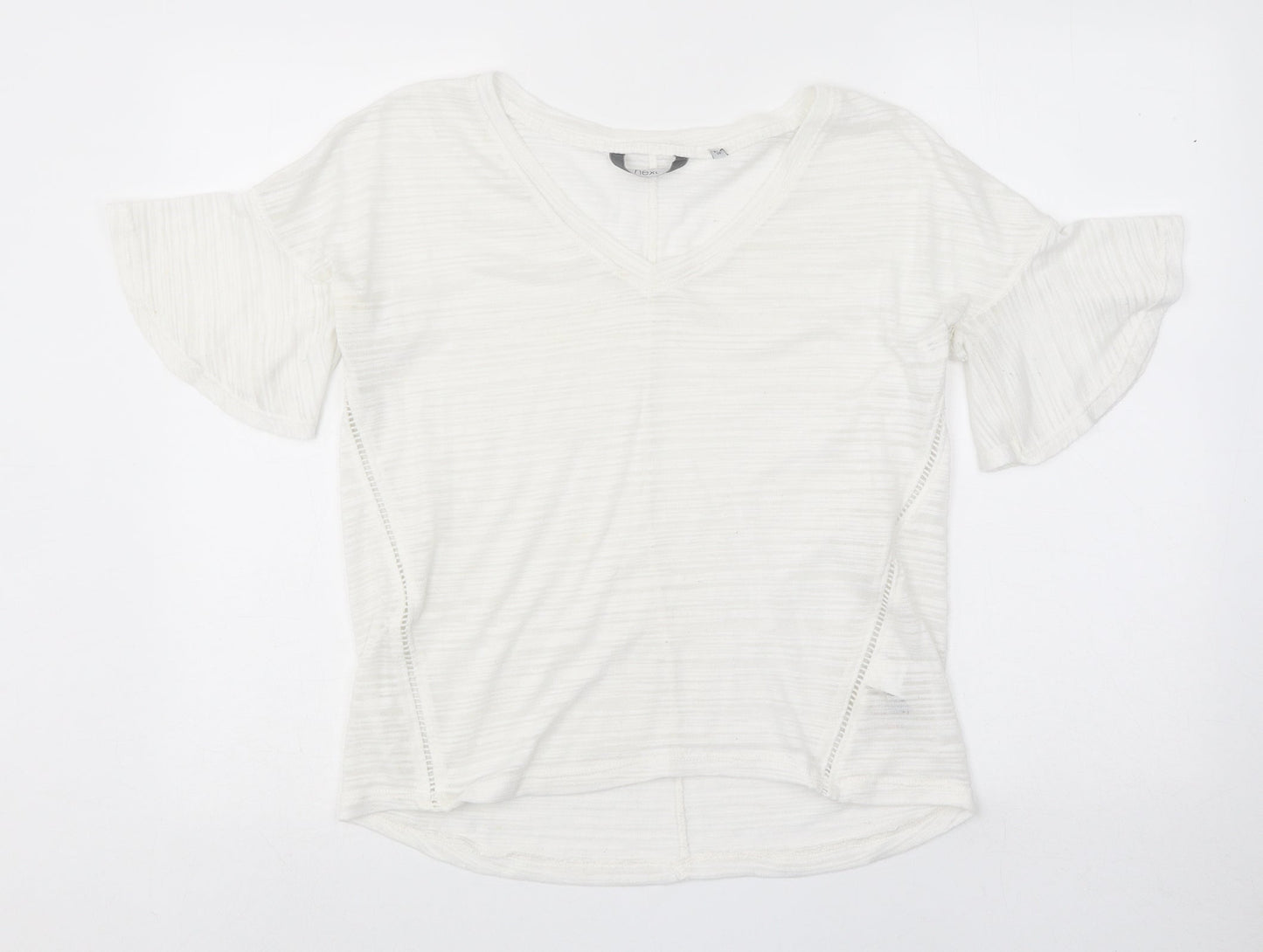 Womens UK Size 10 NEXT White Basic T-Shirt