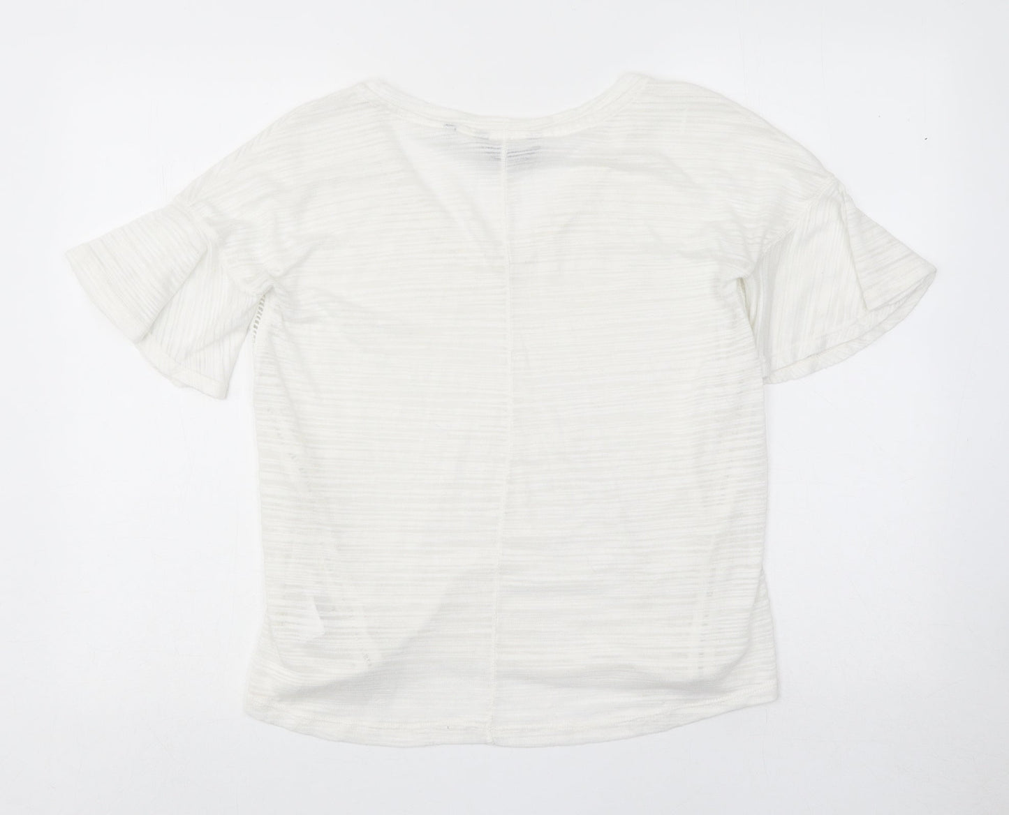 Womens UK Size 10 NEXT White Basic T-Shirt