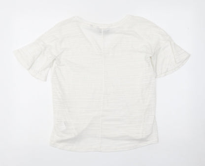 Womens UK Size 10 NEXT White Basic T-Shirt