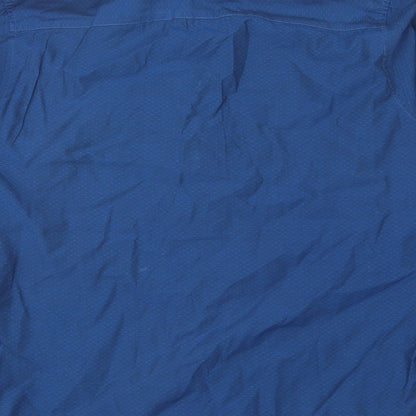 Mens UK Size L Debenhams Blue  Button-Up Long Sleeve Casual Shirt