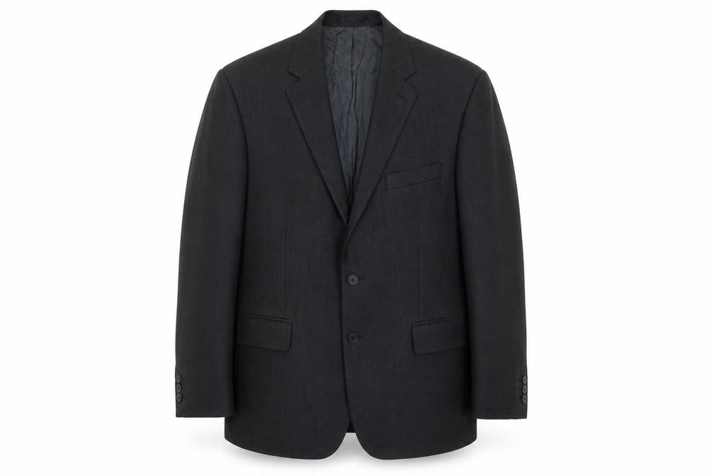 The Label Mens Grey Wool Jacket Suit Jacket Size 44 Regular