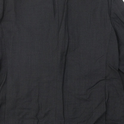 The Label Mens Grey Wool Jacket Suit Jacket Size 44 Regular