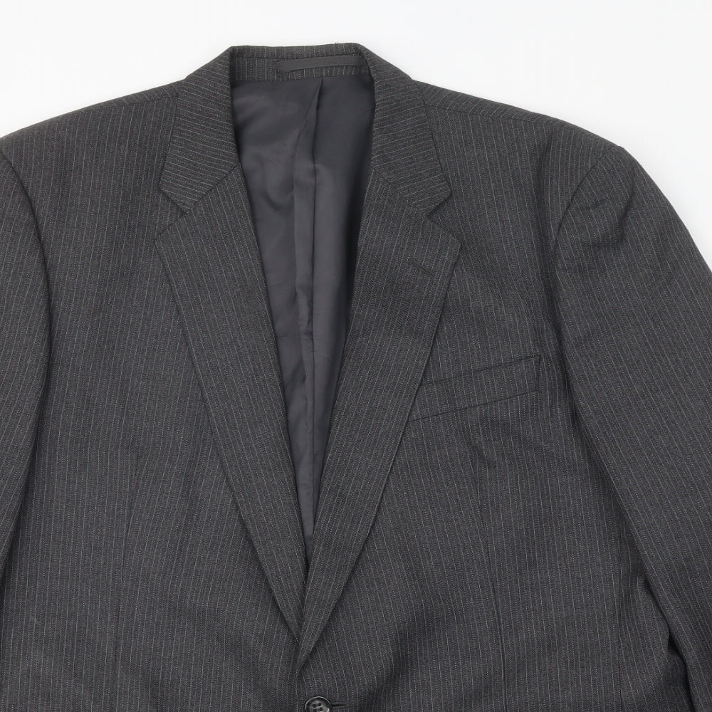 Mens UK Size 46 Greenwoods Regular Grey Suit Jacket