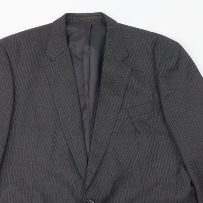 Mens UK Size 46 Greenwoods Regular Grey Suit Jacket