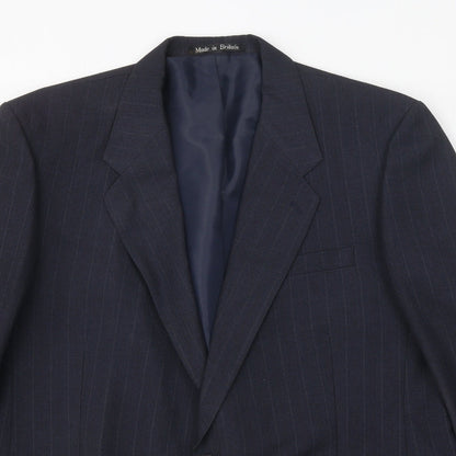 Mens UK Size 44 Greenwoods Regular Blue Suit Jacket