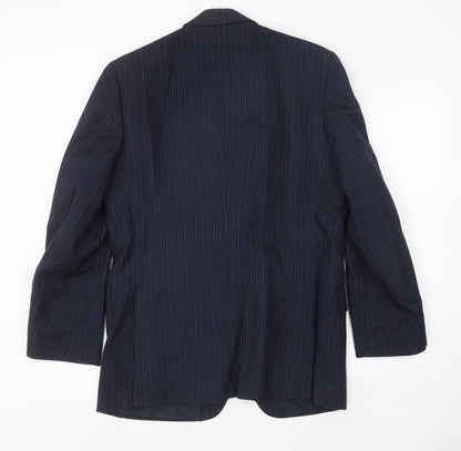 Mens UK Size 38 The Label Regular Blue Suit Jacket