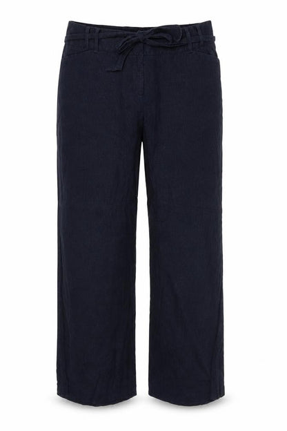 James Lakeland Womens Blue Polyester Trousers Size 36 L29.5 in Regular