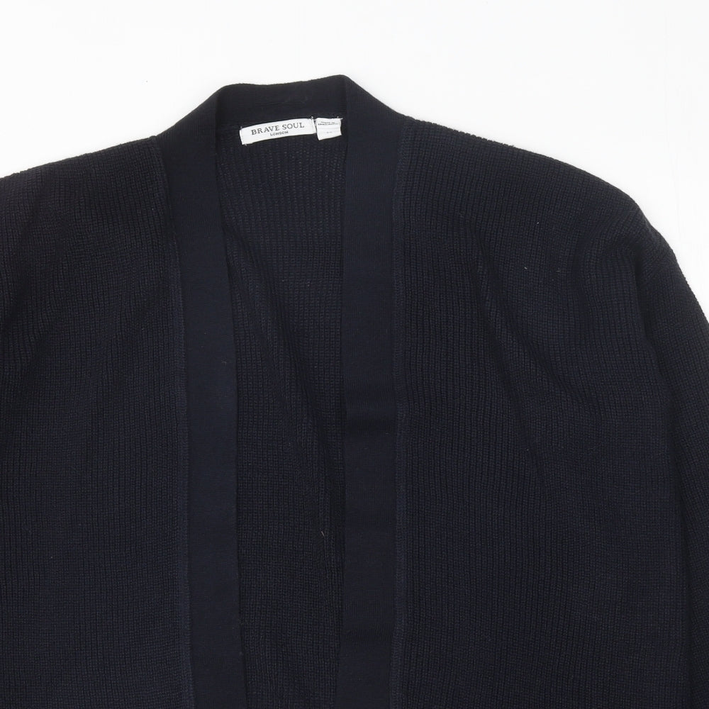 Womens UK Size M Brave Soul Blue Cardigan Jumper