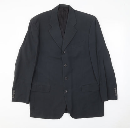 Mens UK Size 40 Daniel Hetcher Regular Grey Suit Jacket