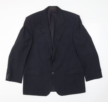 Mens UK Size 42 Marks and Spencer Regular Blue Suit Jacket