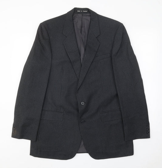Mens UK Size 42 Burton Regular Black Suit Jacket