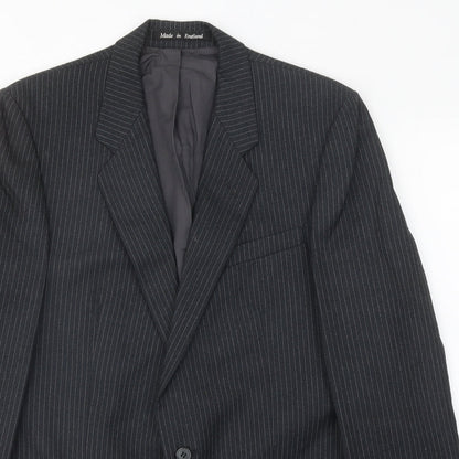 Mens UK Size 42 Burton Regular Black Suit Jacket