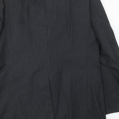 Mens UK Size 42 Burton Regular Black Suit Jacket