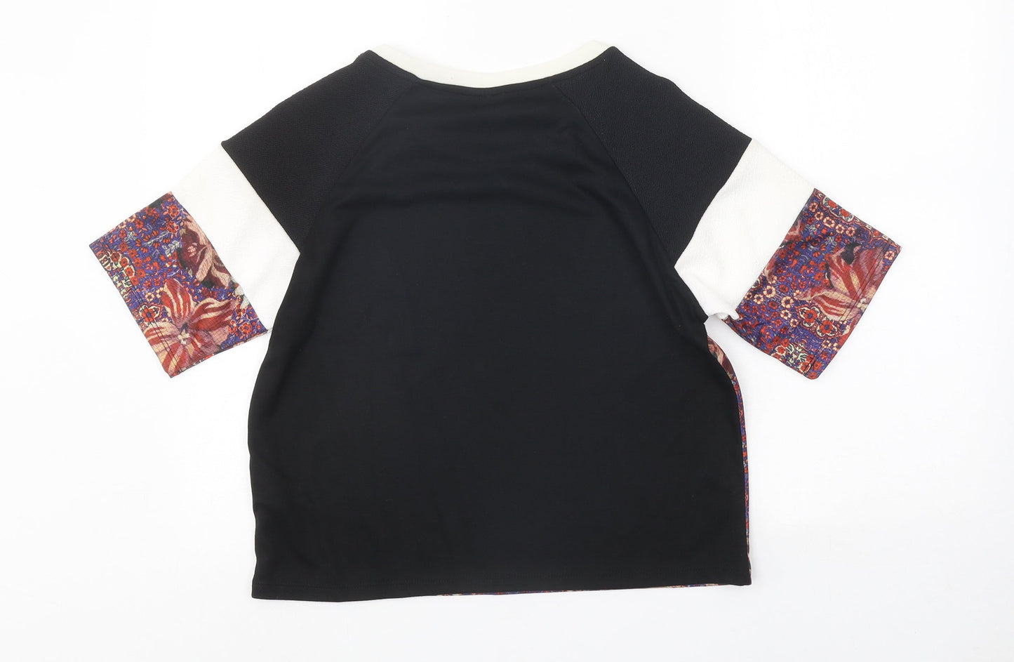 Womens UK Size 6 Topshop Multicoloured Basic T-Shirt