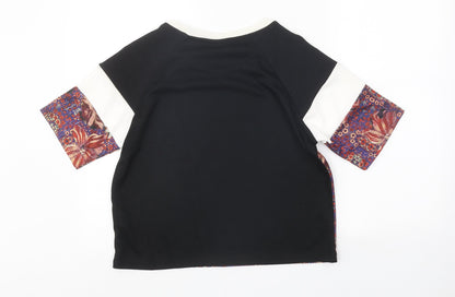 Womens UK Size 6 Topshop Multicoloured Basic T-Shirt