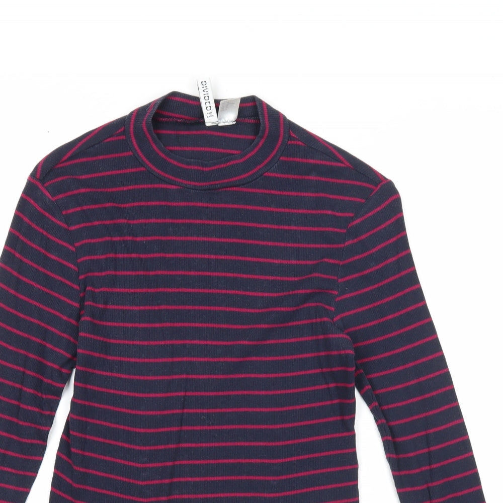 Womens UK Size M Divided by H&M Blue Pullover Jumper