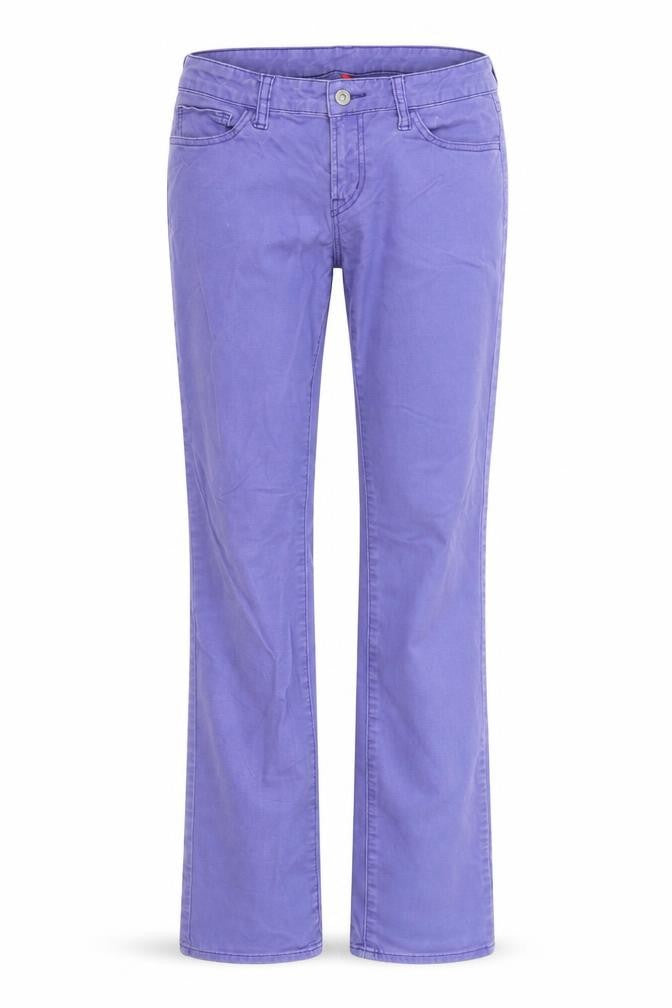 Womens UK Size 26 in Uniqlo Regular Fit Straight Purple Jeans