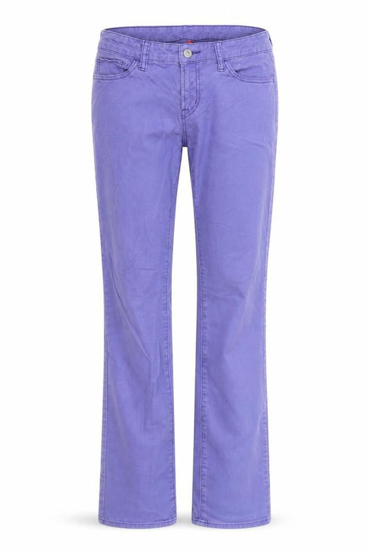 Womens UK Size 26 in Uniqlo Regular Fit Straight Purple Jeans