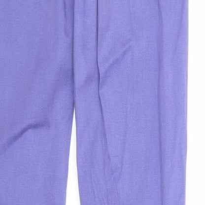 Uniqlo Womens Purple Cotton Straight Jeans Size 26 in L33 in Regular Zip
