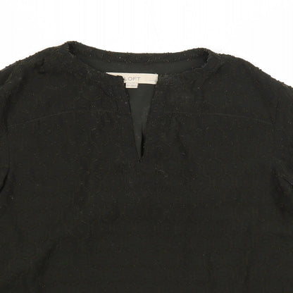 Womens UK Size XS LOFT Green Basic Blouse