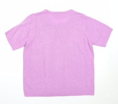 Womens UK Size 14 EWM Purple Pullover Jumper