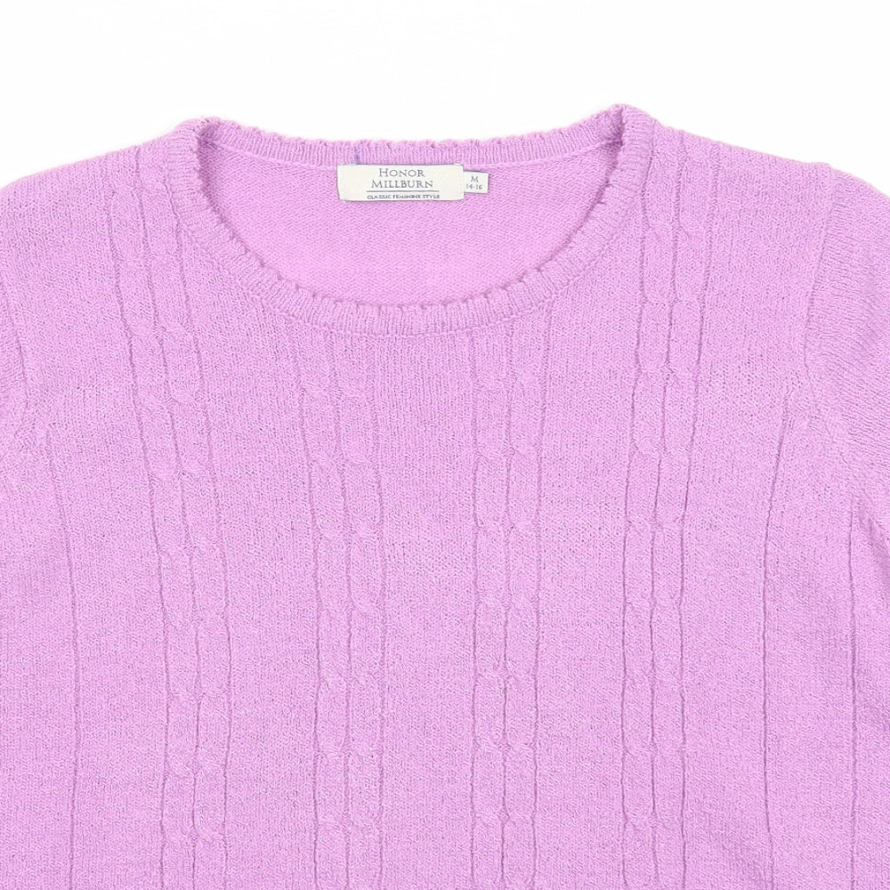 Womens UK Size 14 EWM Purple Pullover Jumper