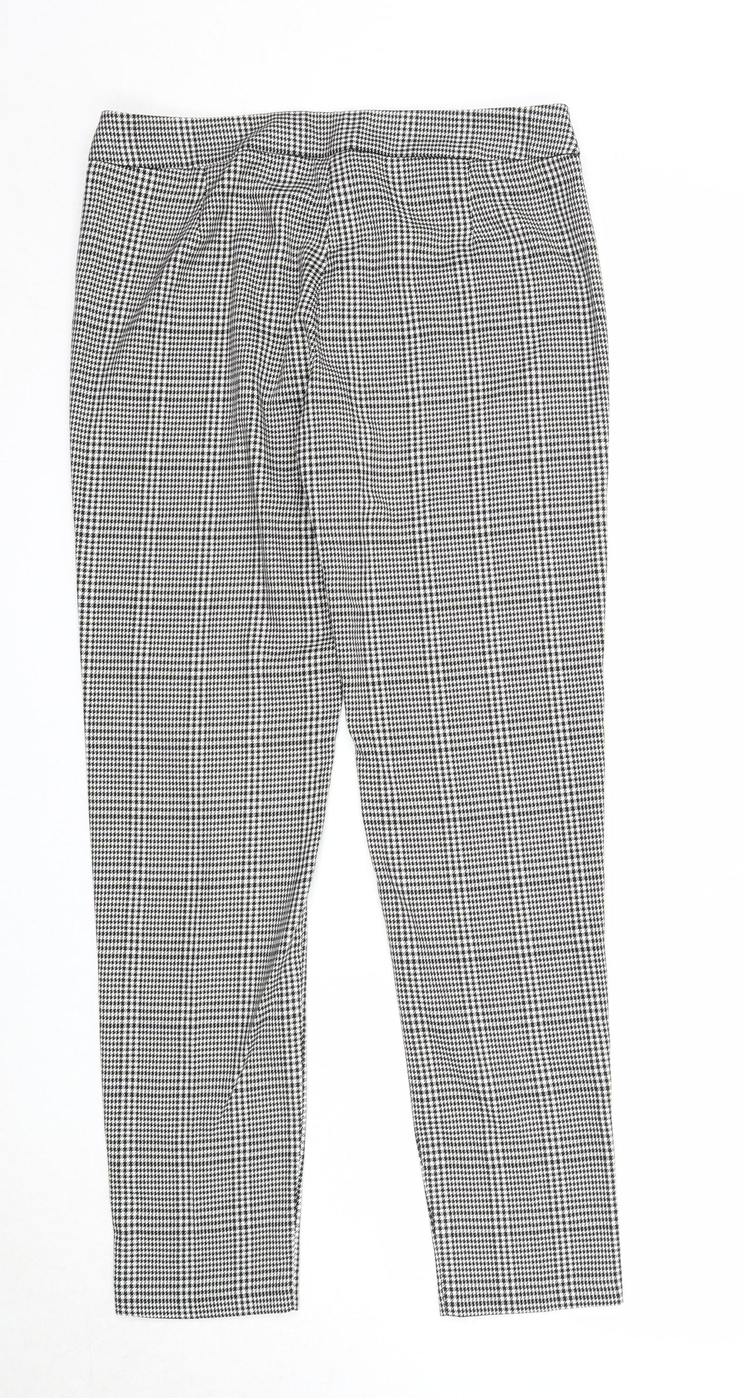Womens UK Size 10 Select Regular Fit Capri Grey Trousers