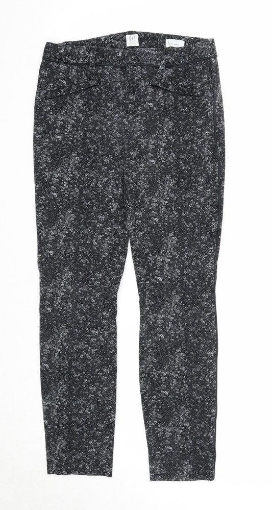 Womens UK Size 25 in Gap Regular Fit  Black Trousers