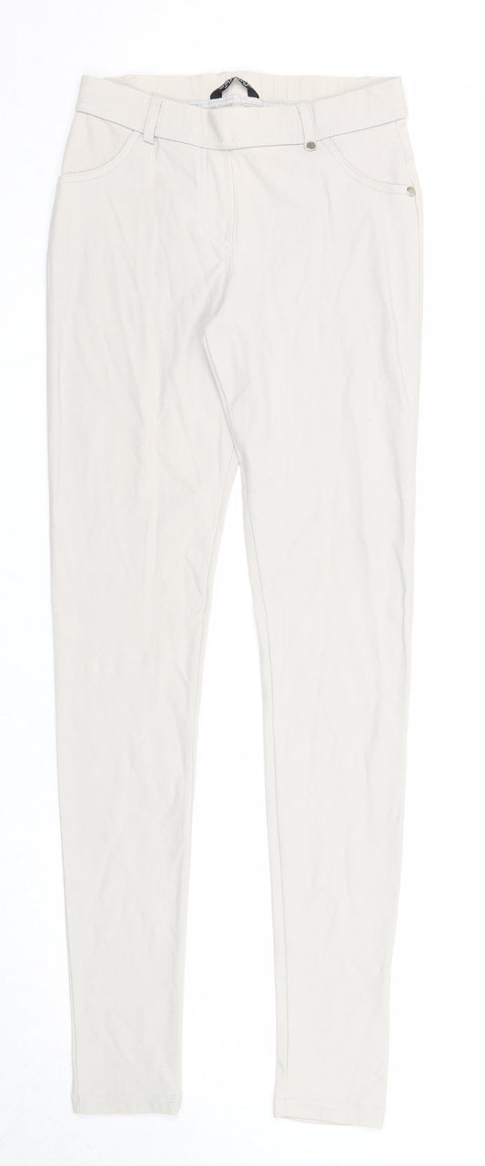 Select Womens Grey Cotton Jegging Jeans Size 10 Regular