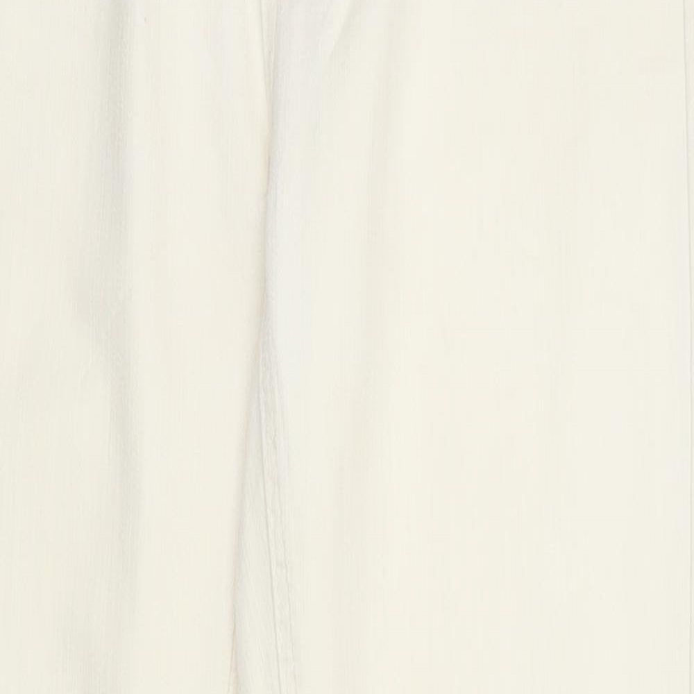 Flash Jeans Womens Beige Cotton Skinny Jeans Size 8 Regular Zip